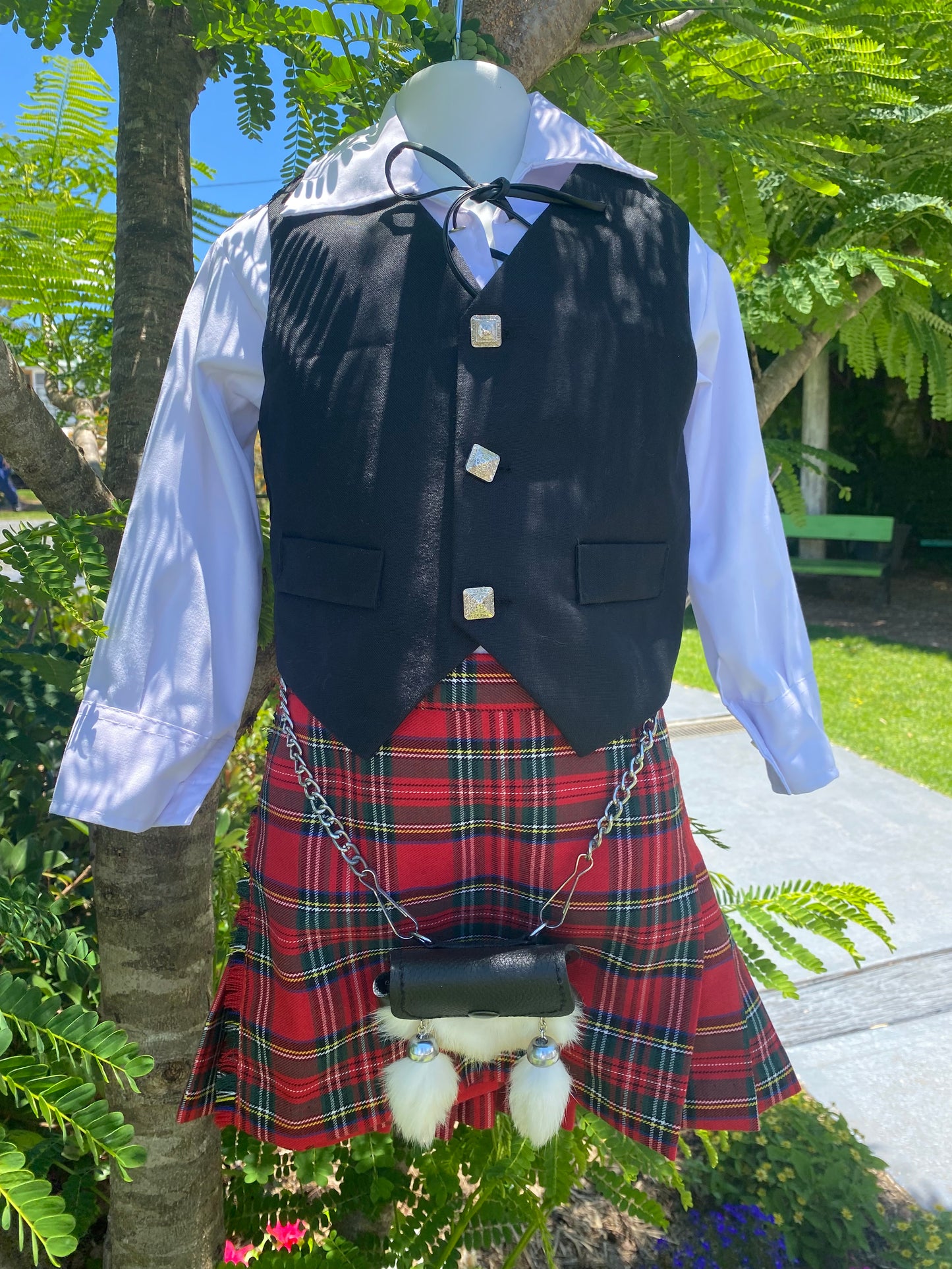 Boys Black Waistcoat