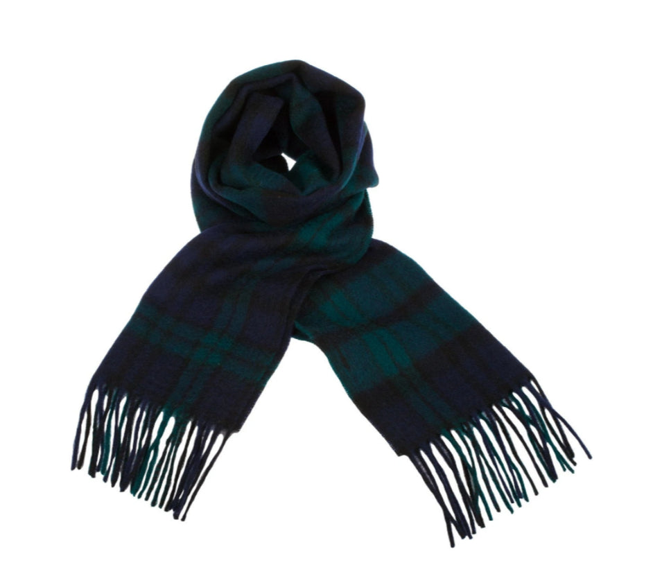 100% Wool Tartan Scarf