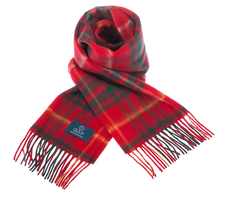 100% Wool Tartan Scarf