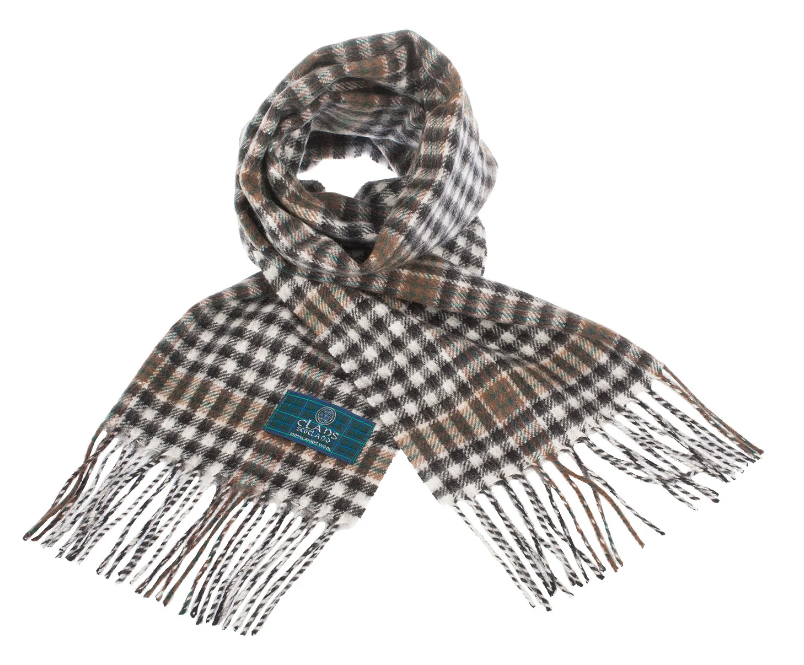 100% Wool Tartan Scarf