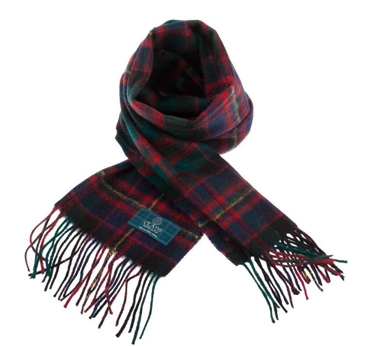 100% Wool Tartan Scarf