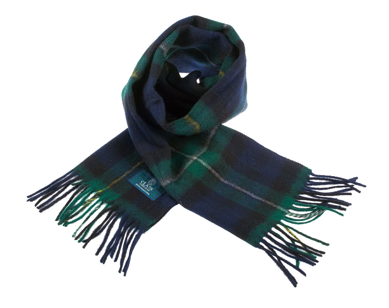 100% Wool Tartan Scarf