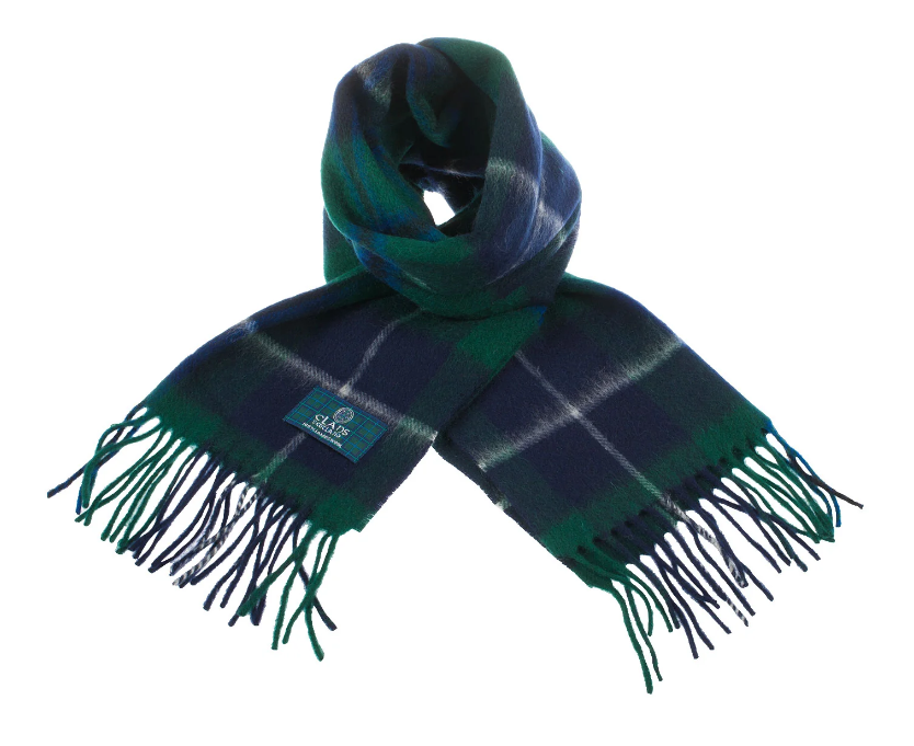 100% Wool Tartan Scarf