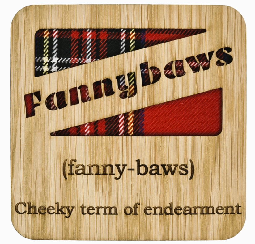 Scots Words Square Coaster
