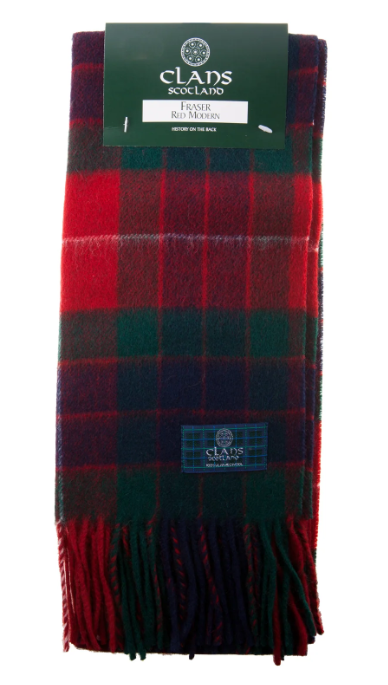 100% Wool Tartan Scarf