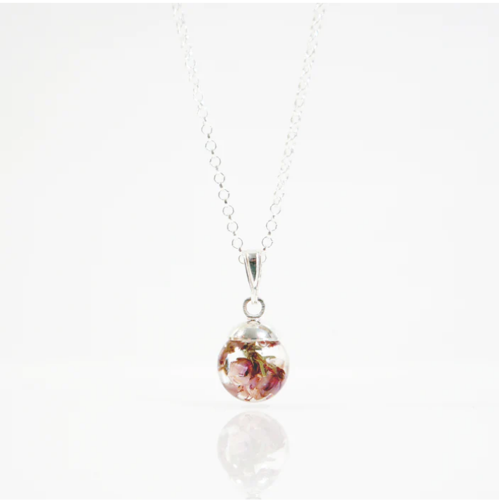 Heather Necklace - Hand Made in Scotland