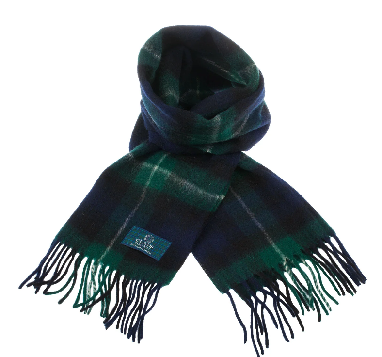 100% Wool Tartan Scarf