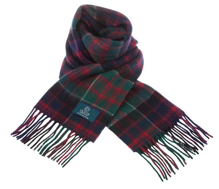 100% Wool Tartan Scarf