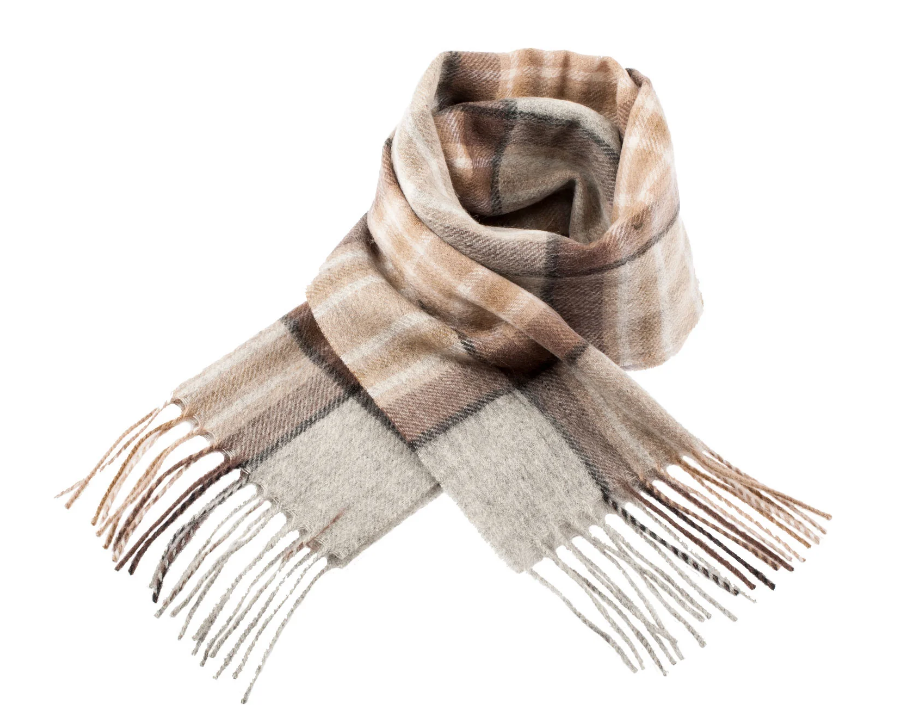 100% Wool Tartan Scarf