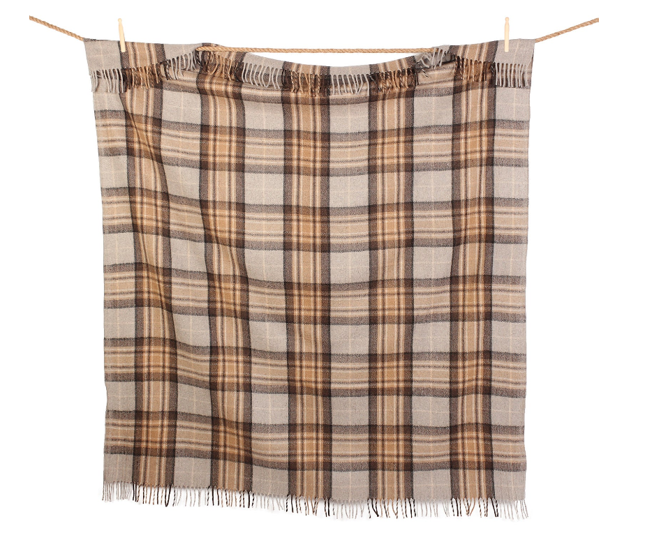 Tartan Wool Blanket Throw