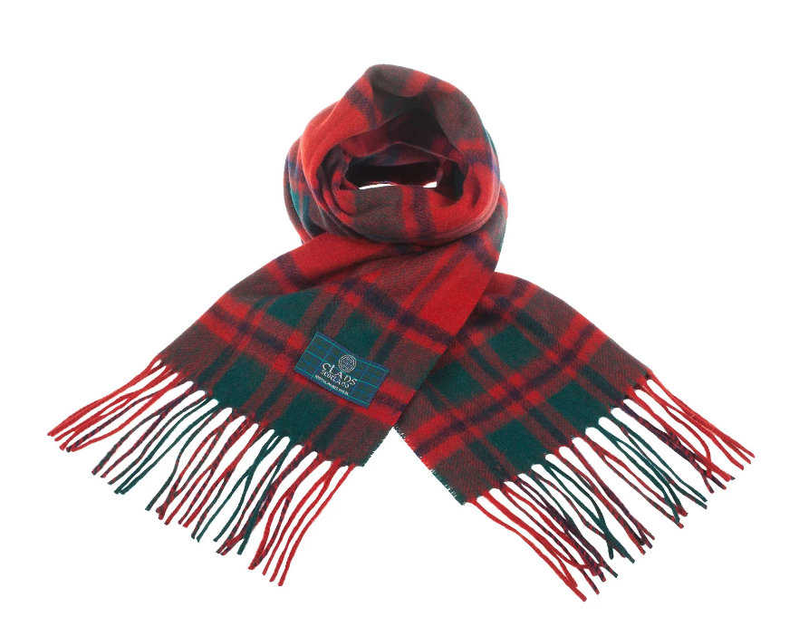 100% Wool Tartan Scarf
