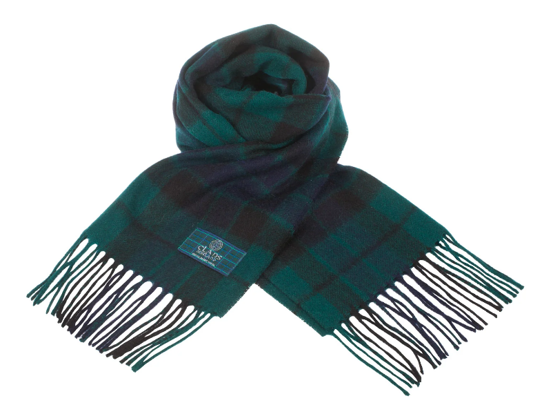 100% Wool Tartan Scarf