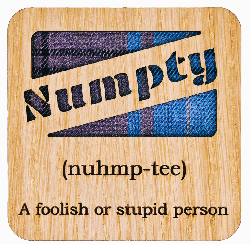 Scots Words Square Coaster