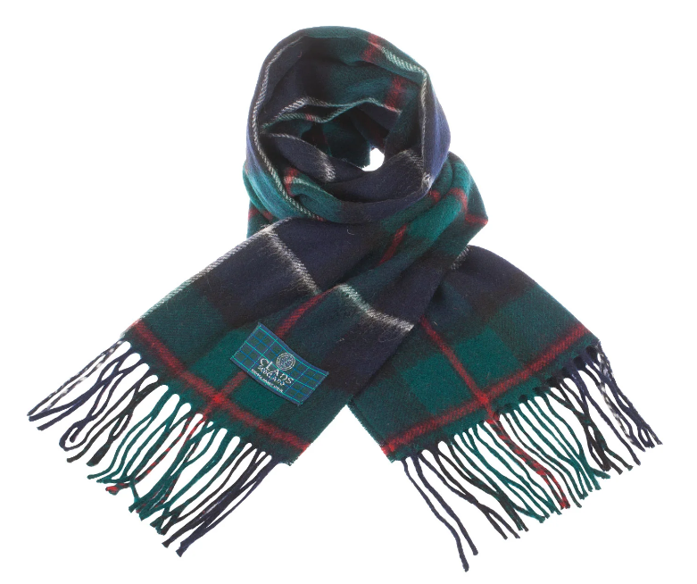 100% Wool Tartan Scarf