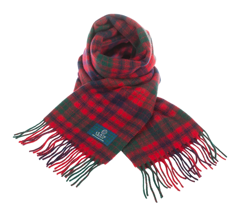 100% Wool Tartan Scarf