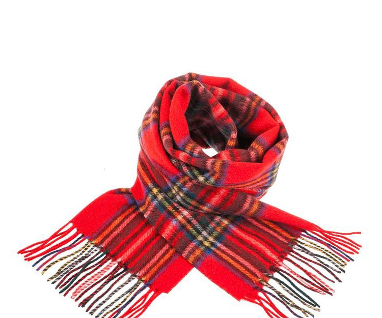 100% Wool Tartan Scarf