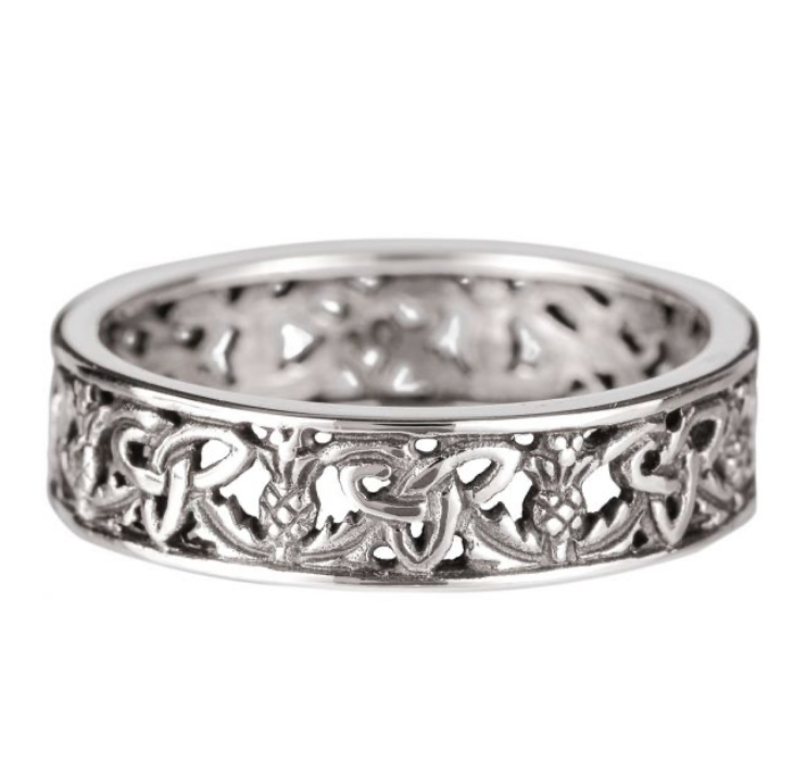 Outlander Inspired Sterling Silver Scottish Love Ring