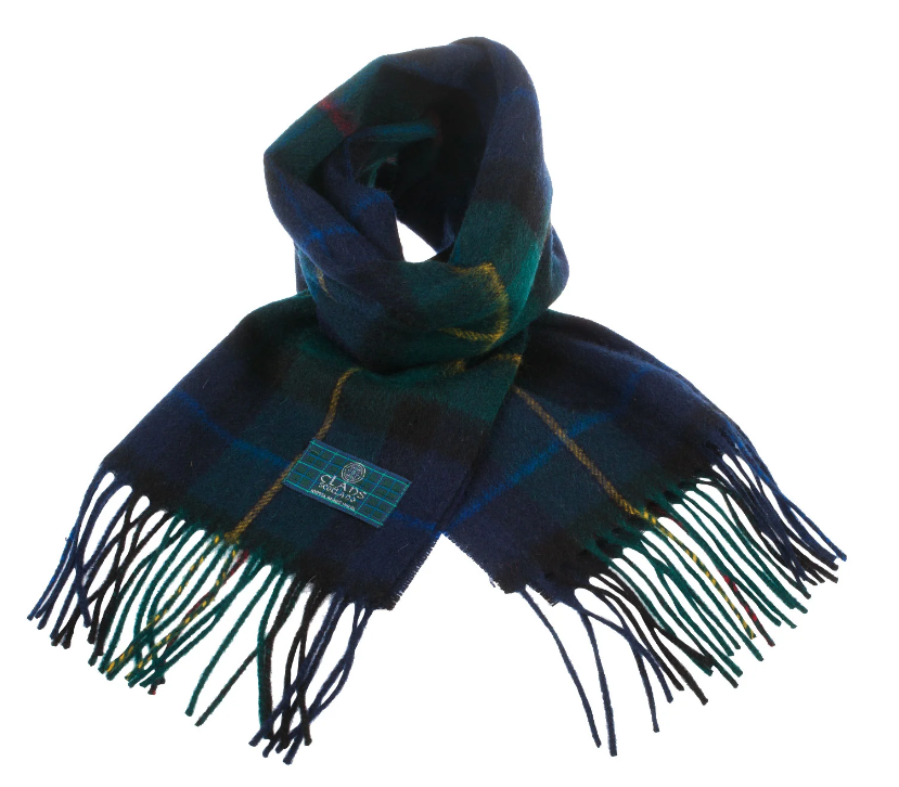 100% Wool Tartan Scarf