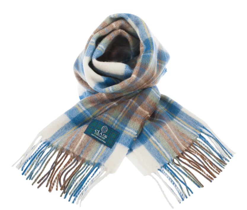 100% Wool Tartan Scarf