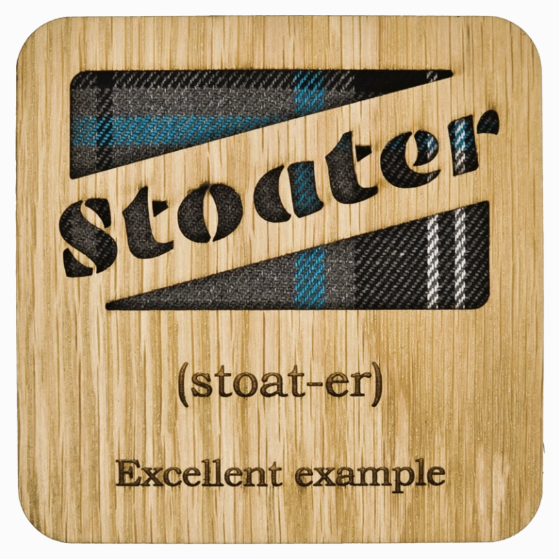 Scots Words Square Coaster