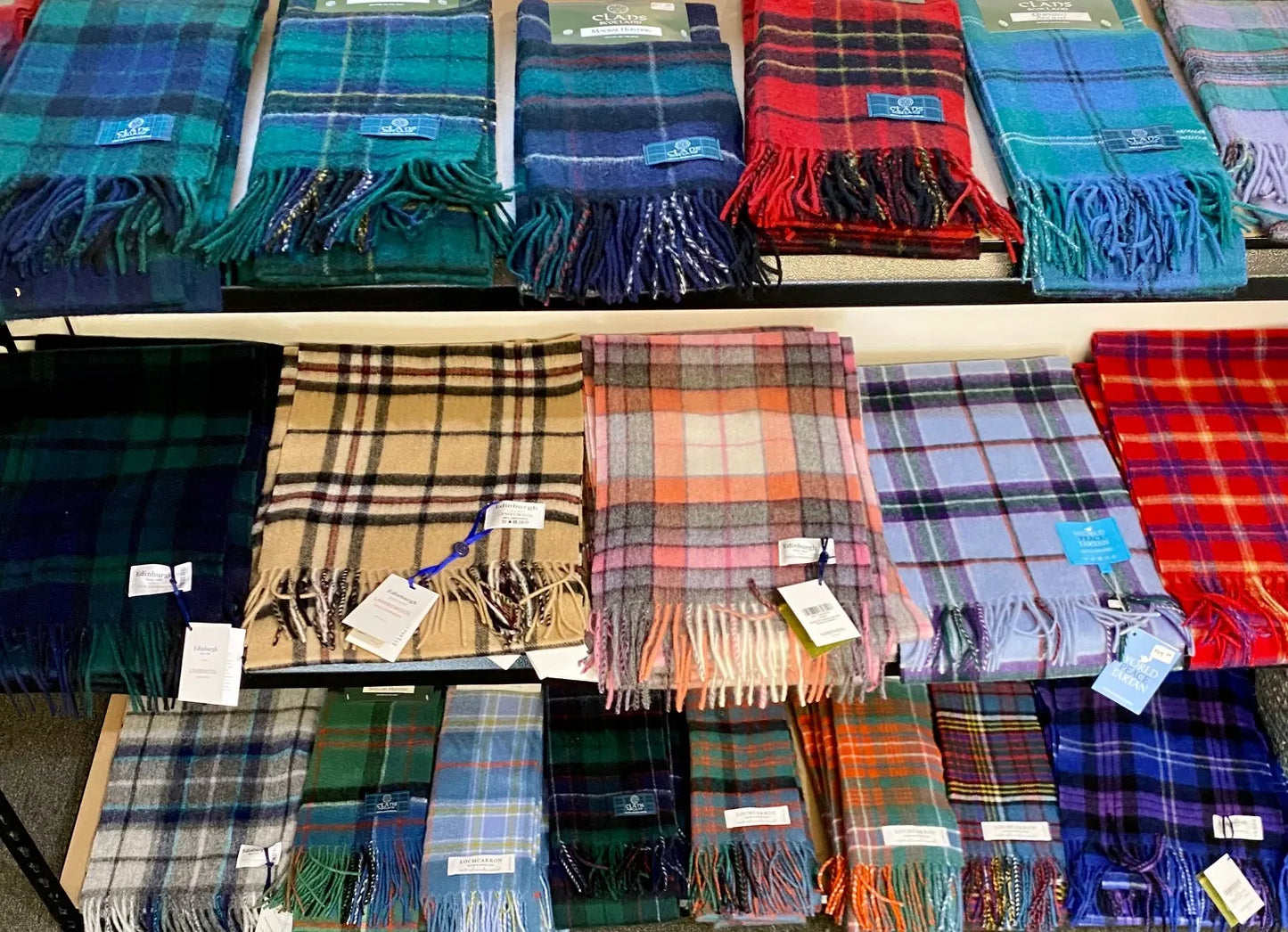 100% Wool Tartan Scarf