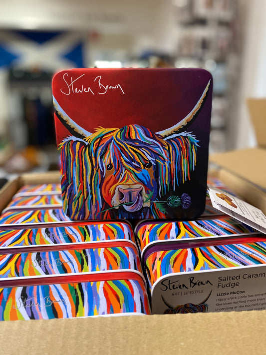 Lizzie McCoo Salted Caramel Fudge Tin 200g