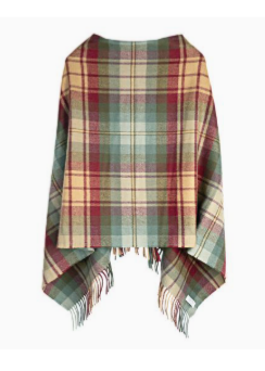 Lambswool Georgia Poncho - MADE IN SCOTLAND