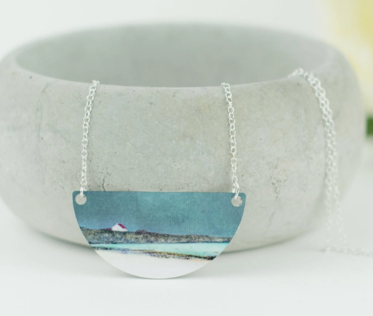 Aluminium and Silver Necklace by Cath Waters