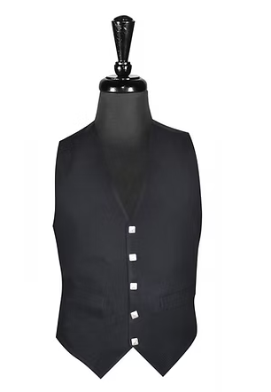 Boys Black Waistcoat