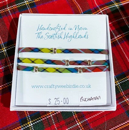 Long Tartan Bracelet - Handcrafted in the Scottish Highlands