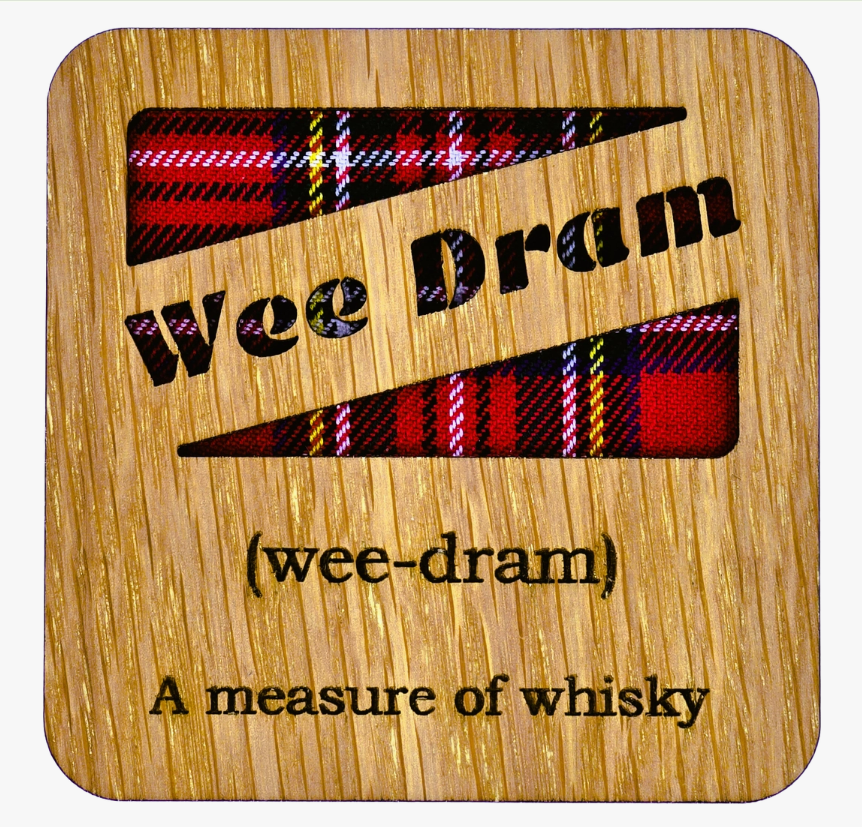 Scots Words Square Coaster