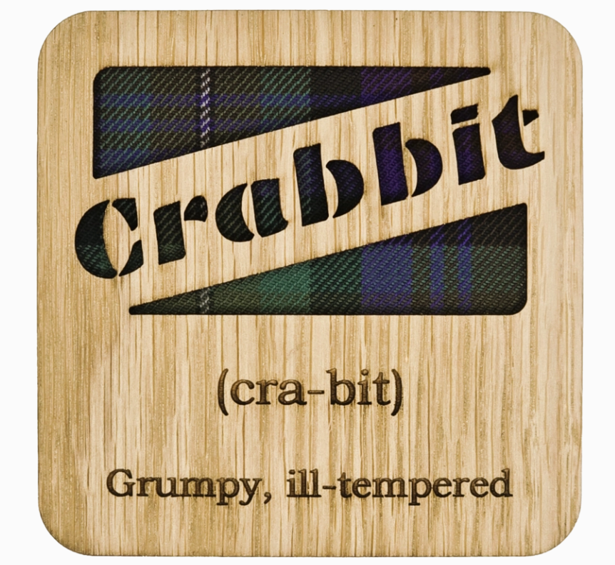 Scots Words Square Coaster