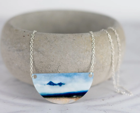 Aluminium and Silver Necklace by Cath Waters