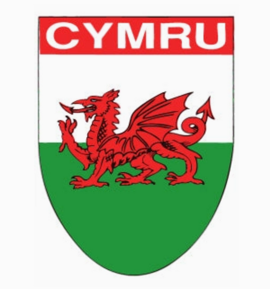 Cymru Dragon Shield Window Cling