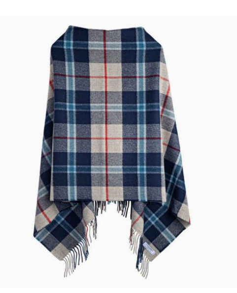 Lambswool Georgia Poncho - MADE IN SCOTLAND
