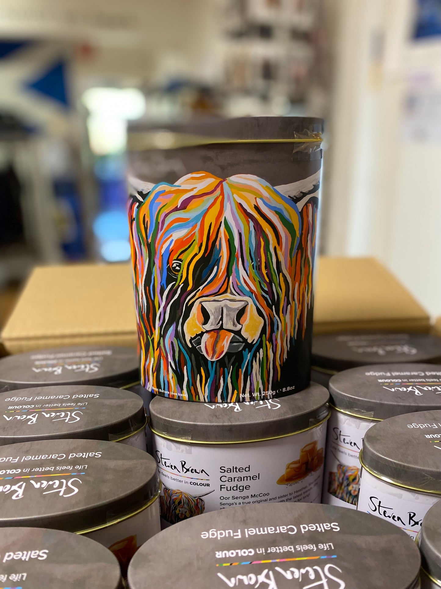 Senga McCoo Salted Caramel Fudge Tin 250g
