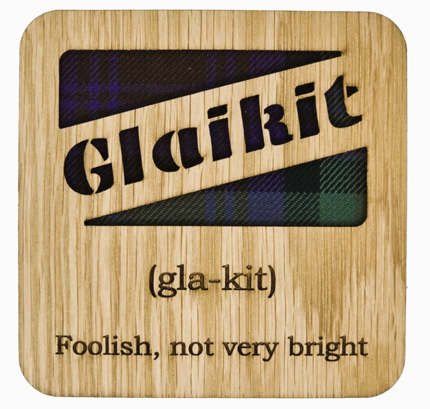 Scots Words Square Coaster