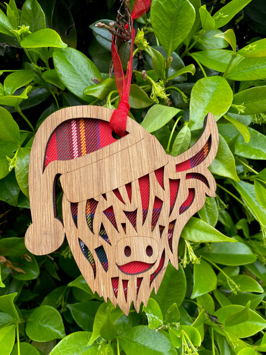Christmas Cow Head