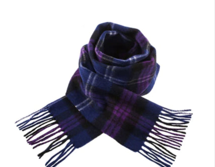 100% Wool Tartan Scarf