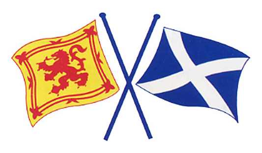 Saltire and Lion Rampant Car Stickers