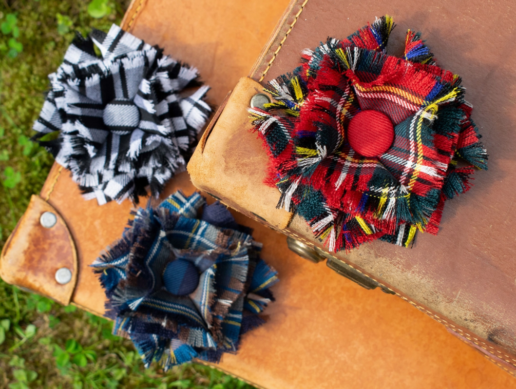 Tartan Corsage 100% Wool