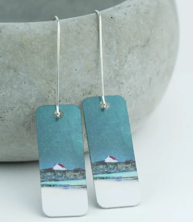 Aluminium and Silver Earrings By Cath Waters