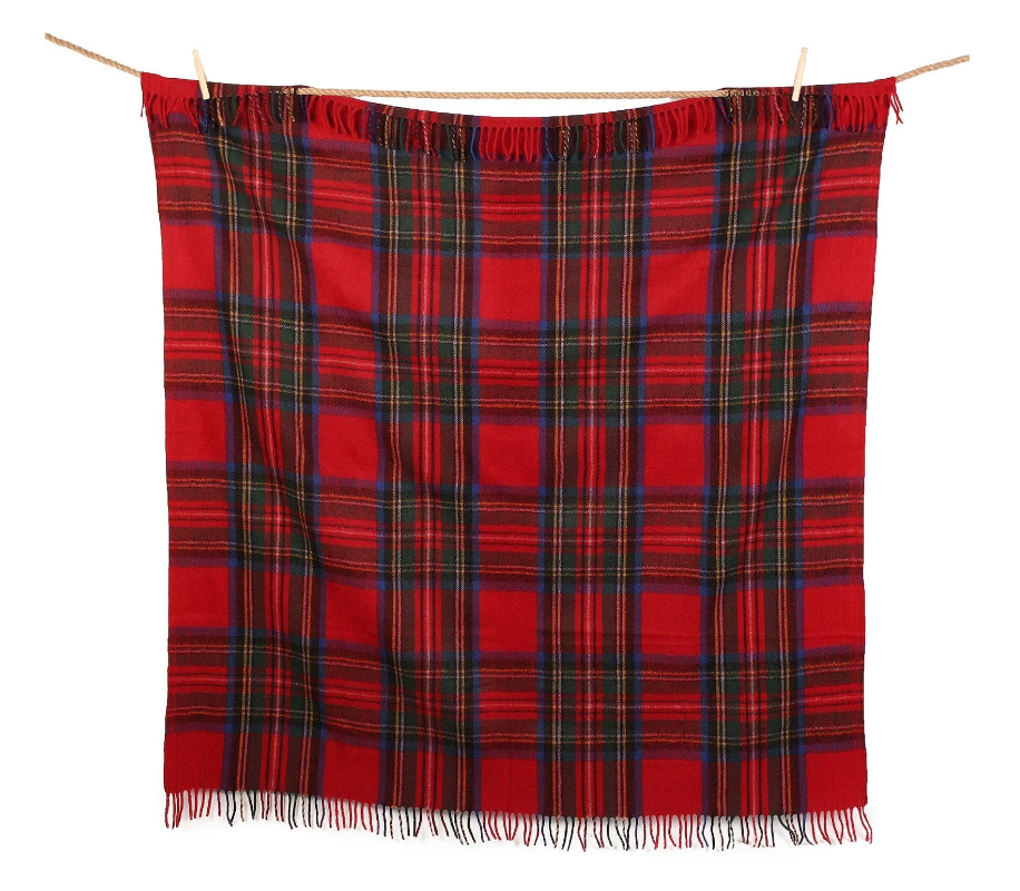 Tartan Wool Blanket Throw