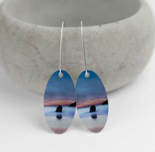 Aluminium and Silver Earrings By Cath Waters