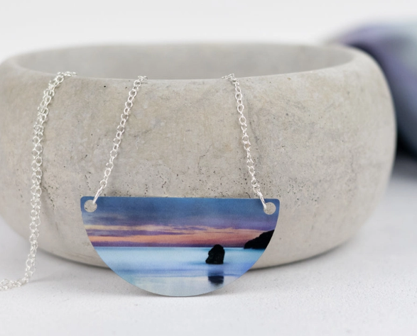 Aluminium and Silver Necklace by Cath Waters