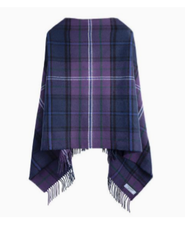 Lambswool Georgia Poncho - MADE IN SCOTLAND