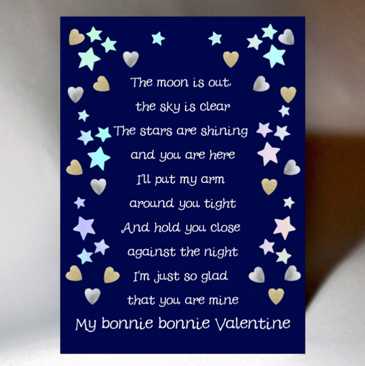 Wee Wishes Valentines Cards - The Moon is Out