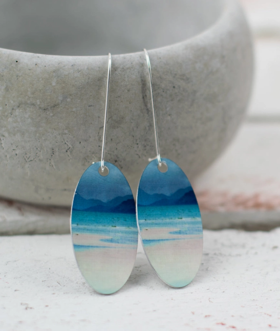 Aluminium and Silver Earrings By Cath Waters