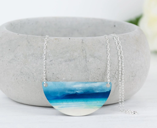 Aluminium and Silver Necklace by Cath Waters