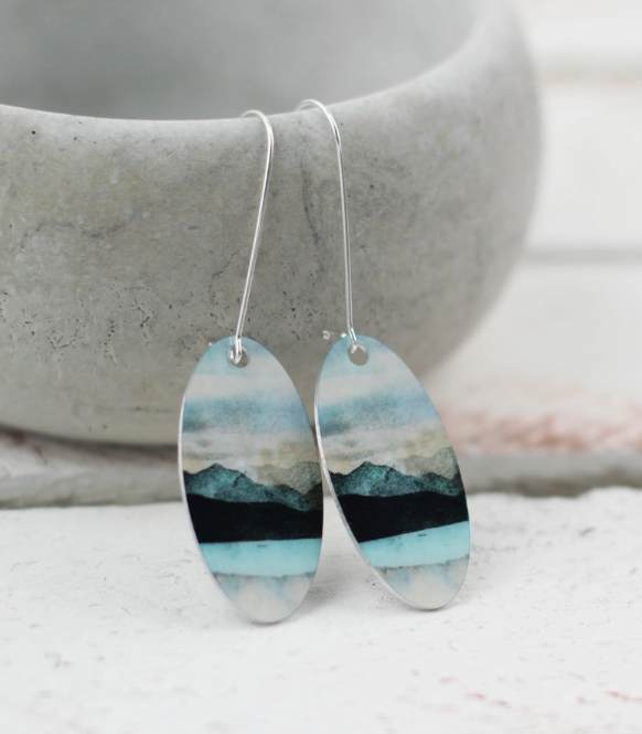 Aluminium and Silver Earrings By Cath Waters